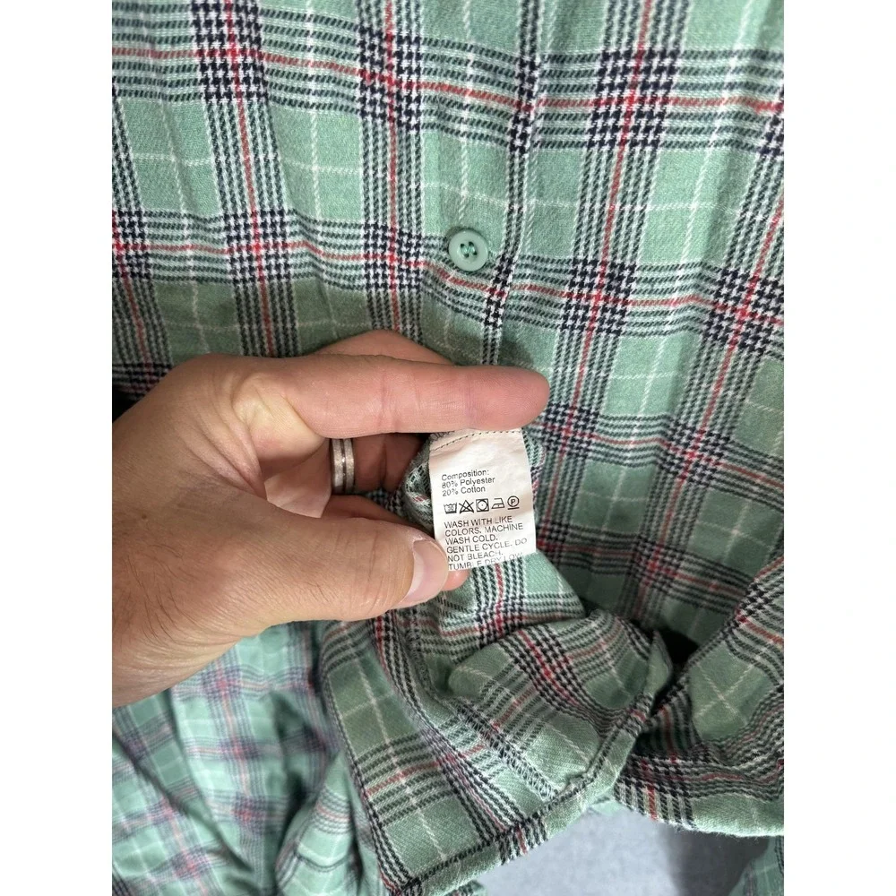 Shein Shirt Mens Medium Plaid Button Up New York Graphic Streetwear